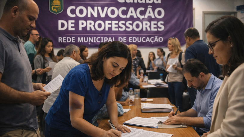 Cuiabá anuncia grande chamada de professores e reforça educação municipal